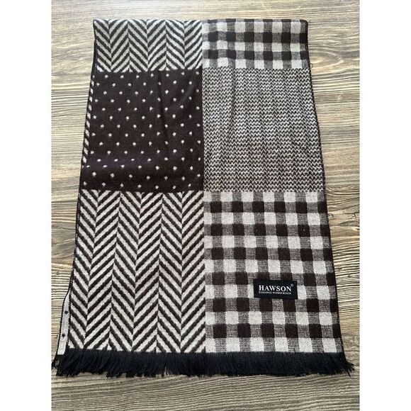 Hawson Mens Womens Winter Warm 80% Viscose Scarf. Ultra soft. Nwt. F - Picture 1 of 5